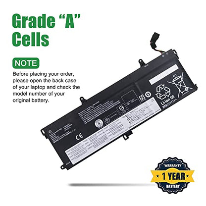 02DL012 L18M3P71 SB10K97650 Battery Replacement for Lenovo ThinkPad T15 T590 P53S P15S Series 02DL011 L18L3P71 SB10K97649 L20D3P71 SB10T83156 SB10T83157 SB10W51924 SB10W51930 SB10W51931 - size: 13.4*5.5*1.1inch 02DL012