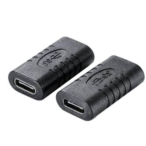 Portable Type-C Adapter Female to Extension Cable Connector USB Coupler Converter for Phone Tablets Laptop 2pcs Type Hub for Headphones and Charger Charging Cable Plug Audio-power to Converter