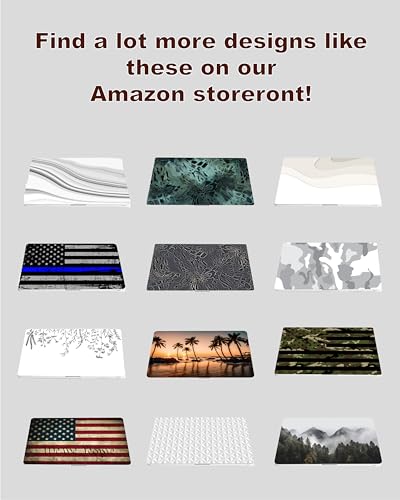 Laptop Skin Sticker Cover Decal-American Flag-Universal Size - Fits All laptops up to a 16” Diagonal Size | Easy to Apply, Remove and Change Styles (Red Line Flag, 14.5 x 10 Inch) - size: 14.5 x 10 Inch, style: Red Line Flag