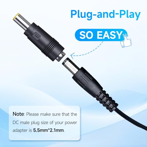 10PCS DC Power Adapter Connector kit with 5.5 x 2.1mm Female Base, 2.5x0.7mm/3.0x1.1mm/3.5x1.35mm/4.0x1.7mm/4.8x1.7mm/5.5x1.7mm/5.5x2.5mm/6.3x3.0mm/6.0x4.4mm/LED Terminal Connector