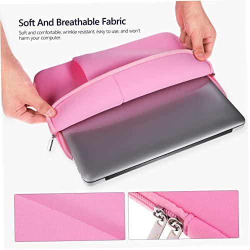 TEHAUX Laptop Case Shockproof Sleeve with Storage Pocket Lightweight Carrying Cover for Women for Work and Travel Stylish Design