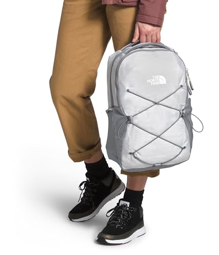 The North Face Jester Laptop Pack, Wht Met Mélange/Mid Gy-NPF, OSFA | Commuter Travel Bag, Laptop Sleeve, Water-Repellent - color: Tnf White Metallic Mélange/Mid Grey-npf