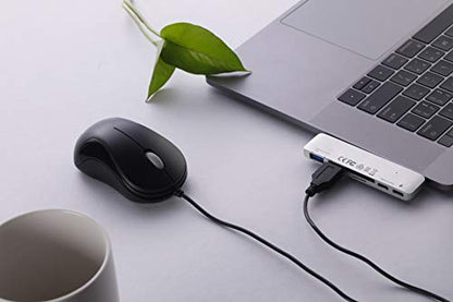 USB Mouse 2 Pack Computer Mouse Ergonomic Optical Wired Mice for Office and Home,Compatible with Computer Laptop PC Desktop Black by SOONGO - color: Blackdouble