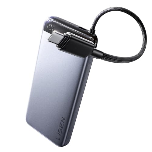 LISEN CCC Certified [Metal Alloy] 20000mAh Power Bank for 40+ Hours of Extra Power, TSA Approved Airplane Travel Essentials, 35W Fast Charging for iPhone 17 16 15 Pro Max Samsung Galaxy S26 Ultra iPad - color: Silver, size: 20000mAh