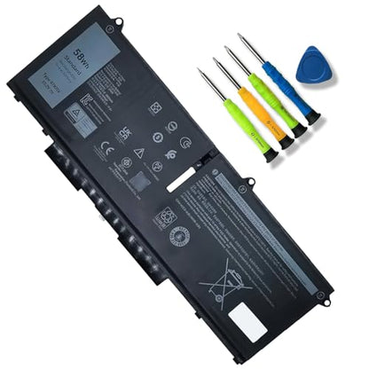 JOTACT 07KRV 58Wh Battery Replacement for Dell Latitude 5530 5430 5330 Precision P137G004 P137G006 3570 P104F005 P104F006 Laptop Series Notebook H4PVC O7KRV 0H4PVC Y86WG 0Y86W 15.2V 3625mAh 4-Cells - size: 9.72*3.74*0.19 inch 07KRV