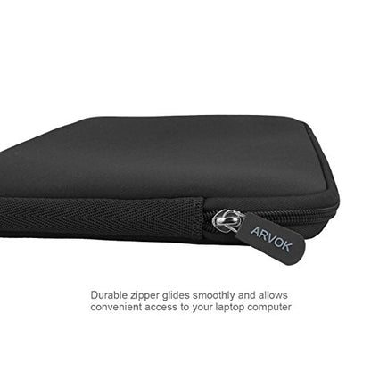 ARVOK 15 15.6 16 inch Laptop Sleeve Case, Water-Resistant Notebook Computer Pocket Tablet Briefcase Carrying Bag Pouch Skin Cover for HP/Dell/Lenovo/Asus/Acer, Black - color: Black, size: 15.6 inch
