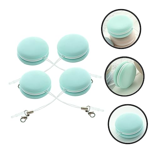 Amosfun 12pcs Macaron Shape Screen Lens Cleaning for Glasses Phone Eyewear Stain Fingerprints Reusable - color: Light Greenx3pcs, size: 3.5X3.5X1.6CMx3pcs