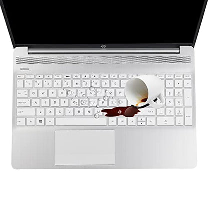 Keyboard Cover for 17.3" HP Laptop 17-by 17-by2053cl 17-by4633dx 17-by0061st 17-by0021dx, HP Envy 17m-ae011 17m-ae111 /17.3 hp 17-bs Series 17-bs010 17-bs020 17-bs019 17-bs049 /15.6" HP Envy X360 15 - color: White