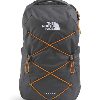 The North Face Jester Everyday Laptop Backpack, Gy/Dust Org, OSFA | Commuter Daypack, Water Repellent, Laptop Sleeve - color: Anthracite Grey/Dust Orange