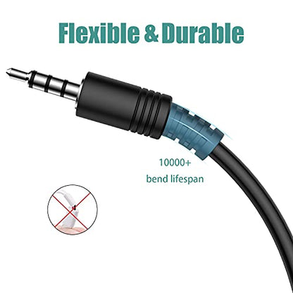 Eanetf USB to Aux Audio Adapter, 2PCS 3.5mm Male to USB Female for Playing Music with U-Disk in Your Car,orked only When Your CAR 3.5mm AUX Port Must has Audio decoding Function- No Power Supply