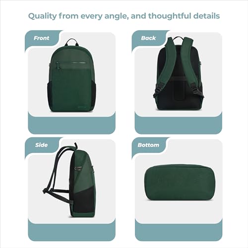 Travelon Anti-Theft Metro Backpack with RFID blocking pouch - color: Forest Heather