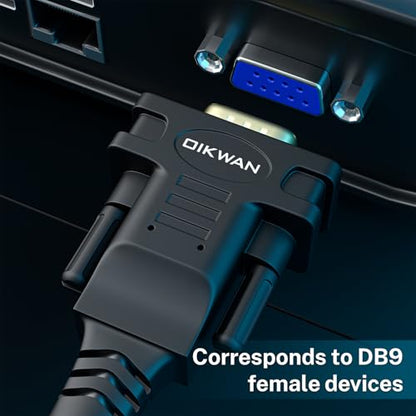 USB to Serial Adapter, USB 2.0 to RS232 Serial DB9 Male 9-Pin Adapter Cable with FT232 Chip-6Feet. NOT Used for VGA Monitor. - size: 6FT, style: RS-232 DB9 Male to USB