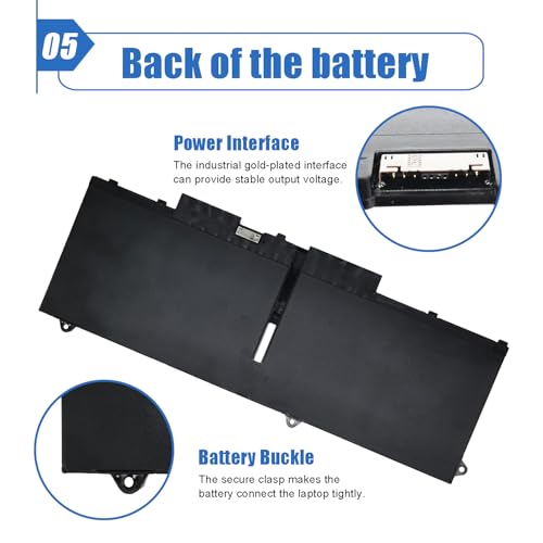 58Wh 07KRV Laptop Battery Replace for Dell Latitude 5430 5530 Precision 3570 P104F P104F005 P104F006 P137G P137G004 P137G005 P137G006 Series Laptop O7KRV 4FVJG Y86WG 8WRCR 078FWY H4PVC 15.2V - size: 9.73*3.74*0.19 inch 07KRV