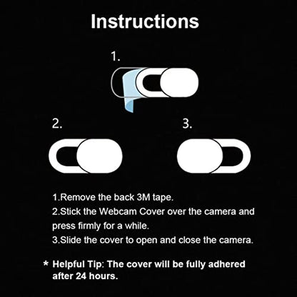 3 Pack Webcam Cover Ultra-Thin Slide Privacy Protector Camera Cover for Laptop Phone, Protect Your Privacy and Security, Strong Adhesive Block Beautiful Design