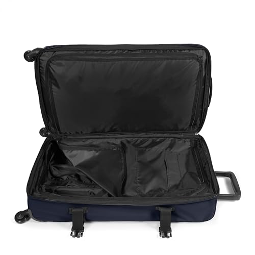 EASTPAK TRANS4 L – 80L Large Checked Luggage Bag, Two Compartments, TSA Lock, 360° Spinner Wheels, and Telescopic Handle, Ultra Marine - color: Ultra Marine, size: 80 Liter Checked Bag