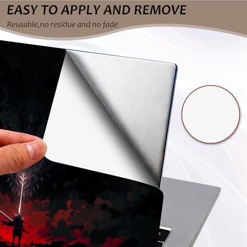 Laptop Skin 12.1-15.6 inch Removable Universal Reusable Laptop Sticker Decal,Waterproof No Residue Vinyl Cover,Scratch-Resistant Cuttable Full Wrap Sticker for Notebook, Knight Vs Dragon Fantasy Print - color: Knight Vs Dragon Fantasy Print