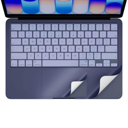 Palm Rest Decal for MacBook Neo Vinyl Skin | Scratch-Resistant Vinyl Skin with Trackpad Protector,Removable Fingerprint-Resistant Keyboard Edge Skin (Blue) - color: Blue