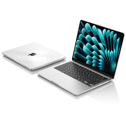 EooCoo Case for MacBook Air 13 inch M5/M4/M3/M2 2026-2022, Crystal Clear | Invisible Protection From Day One, Slim & Lightweight Design, For Work, Study & Travel - color: Crystal Clear