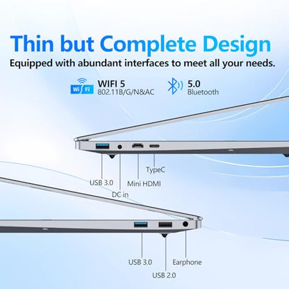 KUMNOSAL 16 inch Laptop with i7-6500U, Laptop Computer 16GB RAM 512GB SSD | UHD Graphics, Win 11 Pro, 180°Open, FHD 1200, Type-C, WiFi5, BT5.0, Mini HDMI, Backlit Keyboard Fingerprint Unlock Laptops