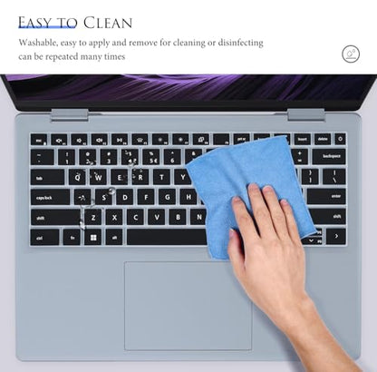 Keyboard Cover Compatible with Dell 14 Plus Laptop DB14250 DB14255 14 inch, Dell 14 Plus 2-in-1 Laptop DB04255 DB04250 Keyboard Skin Protector - Black - color: Black