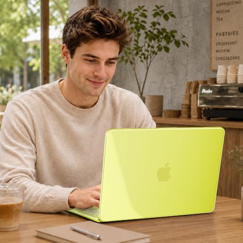 May Chen for MacBook Neo 13 inch Liquid Retina Display ((2026 Release A3404), Slim & Lightweight Protective Case with Screen Protector&Keyboard Cover&Dust Plug, Crystal Citrus - color: Crystal Citrus