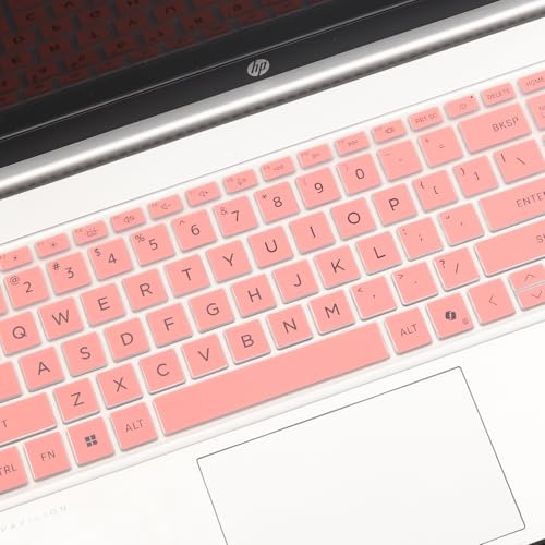 Keyboard Cover for HP 15.6" Laptop 15-fc 15-fd 15t-fd000/fd100 15-fd0023dx 15-fd0005dx 15-fd0127dx 15-fd0182wm 15-fd0123dx 15-fd1055cl 15-fd0107dx fd0131wm fd0095wm fd0132wm fd0081wm fd0055tg fd1447nr - color: Pink