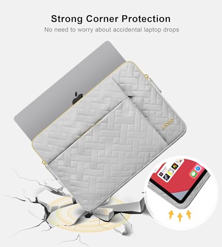 Lacdo 13 Inch Laptop Sleeve Case for 13 inch MacBook Air M5 A3449 (2026), M4 A3240 2025, M3 A3113, M2 A2681, M1 A2337 A2179 A1932 | 13 inch MacBook Neo A18 Pro A3404 (2026) Computer Bag, Space Gray - color: Space Gray, size: New MacBook Air/Neo/Pro 13 Inc