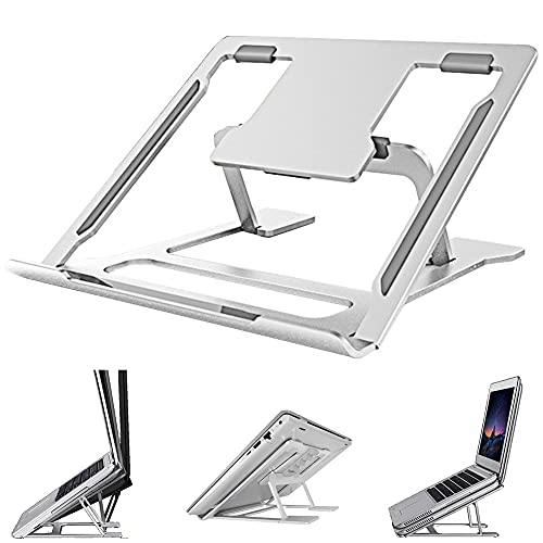 Folding Portable Laptop Stand Angle/Height Adjustable Aluminum Alloy Notebook Computer Bracket Heat Dissipation