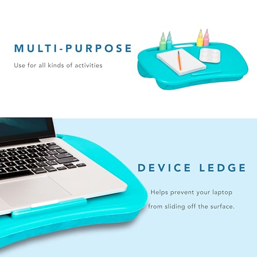LAPGEAR MyDesk Lap Desk – Turquoise, 12-Pack, Fits 15.6” Laptops - color: Turquoise, size: Pack of 12