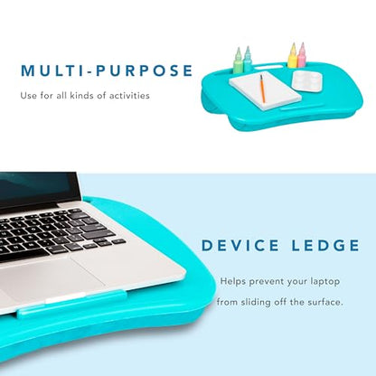 LAPGEAR MyDesk Lap Desk – Turquoise, 12-Pack, Fits 15.6” Laptops - color: Turquoise, size: Pack of 12