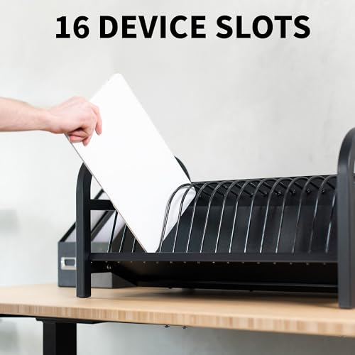 VIVO 16-Bay Laptop and Tablet Open Charging Station, Devices up to 14 inches, Black, Stand-LAPC3 - size: 16-Bay