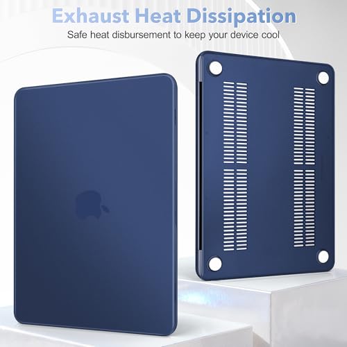 May Chen for MacBook Neo 13 inch Liquid Retina Display ((2026 Release A3404), Slim & Lightweight Protective Case with Screen Protector&Keyboard Cover&Dust Plug, Frosted Indigo - color: Frosted Indigo