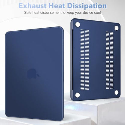 May Chen for MacBook Neo 13 inch Liquid Retina Display ((2026 Release A3404), Slim & Lightweight Protective Case with Screen Protector&Keyboard Cover&Dust Plug, Frosted Indigo - color: Frosted Indigo