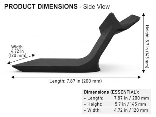 Laptop Stand for Desk – Ergonomic Laptop Riser, Improves Posture & Reduces Neck Pain, Stable No-Wobble Design, Cooling Airflow, Fits 10–17” Laptops, Office & Home Setup - color: Black