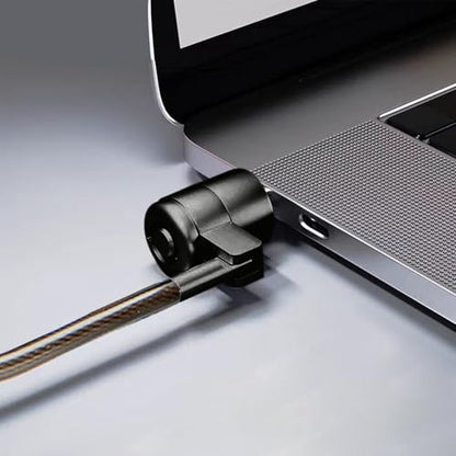 2 Pack Laptop Cable Lock, 6.6 Feet Anti-Theft Security Steel Lock with Keys, Heavy Duty 3x7mm Standard T-Slot Compatible with Lenovo, Asus, Acer Laptops & Tablets, Black - color: black-key-2 pack
