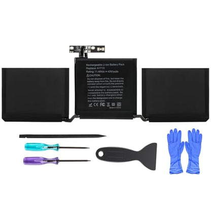 A2159 A1708 Battery Replacement for MacBook Pro 13 inch A1708 (Late 2016, Mid 2017) A2159(2019) A2289(2020) A2338(2020,2022) A1713 A2171 Battery - size: 11.3*2.95*0.2inch A1713