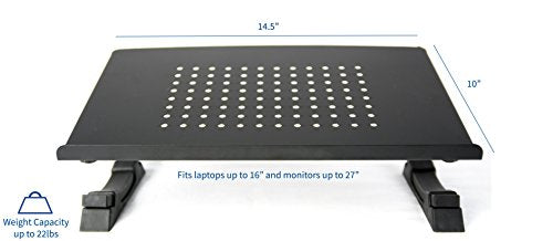 VIVO Black Fully Adjustable Curved Laptop, Notebook and Monitor Riser Stand STAND-V001N - size: Curved Stand