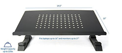 VIVO Black Fully Adjustable Curved Laptop, Notebook and Monitor Riser Stand STAND-V001N - size: Curved Stand
