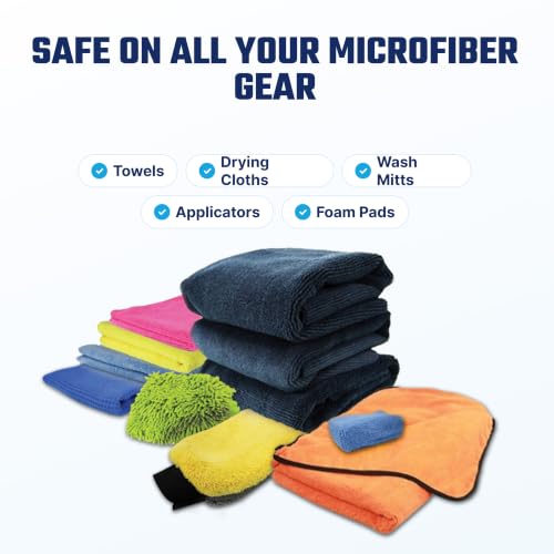 Chemical Guys, Microfiber & Towel Wash Detergent, Deep Clean, Orange, 64 oz | Concentrated detergent deep-cleans microfiber towels, mitts and pads, lifting wax, grease and grime, orange scent - size: 64 Fl Oz (Pack of 1)