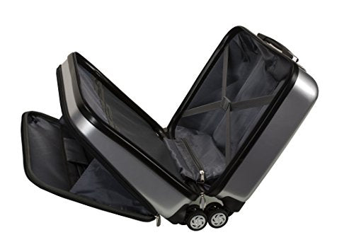 Rockland Revolution Hardside Rolling Computer Case, Carry-On, Silver - color: Silver