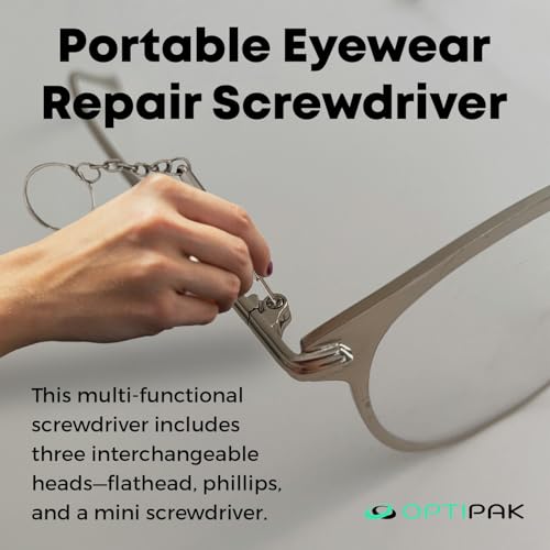 Eyeglass Lens Cleaner Spray & Repair Kit with Vinyl Flip-Top Pouch – 1oz Glasses Cleaner Bottle, Microfiber Cloth & Keychain Screwdriver for Eyeglasses, Sunglasses, Lenses & Screens (1 Pack) - size: 1 Fl Oz (Pack of 1), style: Green | 1x1oz Lens Spray + 1