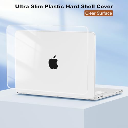 CISSOOK for MacBook Neo 13 inch Clear Case 2026 Model A3404 A18 Pro Chip | 5in1 Set Hard Shell Case, Keyboard Cover, Screen Protector, Scratch Resistant, Ultra-Thin, for Office & Travel - color: Clear