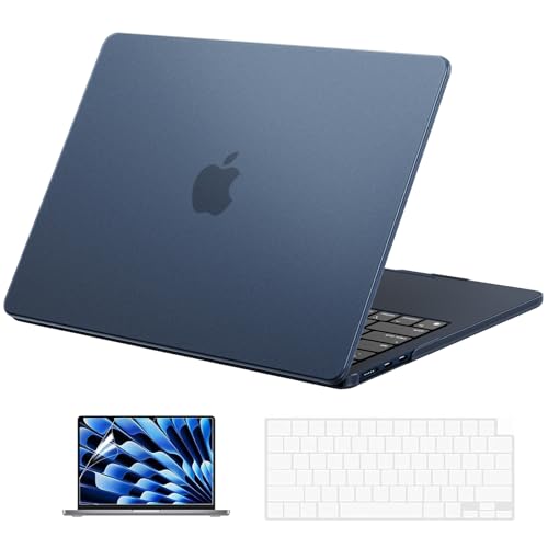 EooCoo Case for MacBook Air 13 inch M5/M4/M3/M2 2026-2022, Matte Midnight | Invisible Protection From Day One, Slim & Lightweight Design, For Work, Study & Travel - color: Matte Midnight