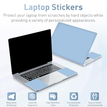 12.1 13 13.3 14 15.4 15.6 Inch Laptop Skin Decal, Laptop Skins Stickers Decals for Notebook PC, Universal Reusable Vinyl Laptop Cover Sticker, Waterproof Art Decal Protector I Air Blue - color: Air Blue