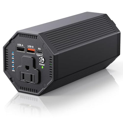 AC Outlet Laptop Power Bank, 65W PD Portable Laptop Charger, 100W/27000mAh Power Station Travel Portable Battery Pack for Outdoor Camping Travel Home Office Hurricane Emergency Use1