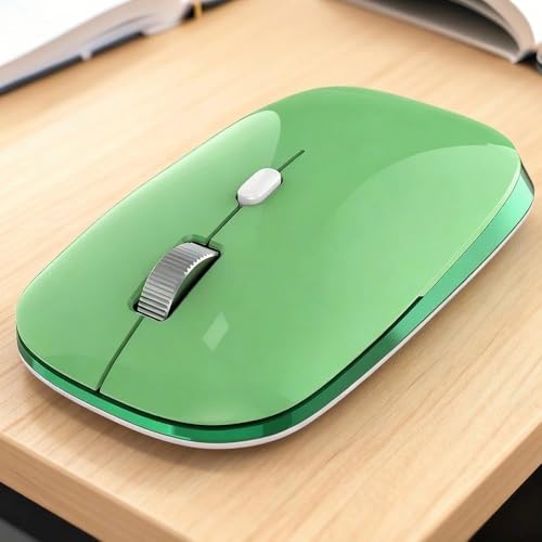 Wireless Mouse, Quiet 2.4G Optical Computer Mice with USB Receiver, Silent, 3 Adjustable DPI (800/1200/1600), Compatible with Laptop, Notebook, MacBook, Computer, Desktop, Mac, PC