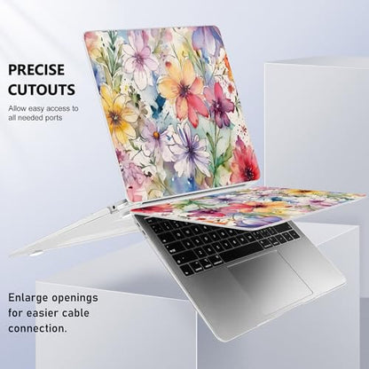 May Chen Compatible with MacBook Air 13 inch Case 2022 2021, 2020-2018 Release Model: M1 A2337 A2179 A1932, Plastic Hard Shell Case Cover for Mabook Air 13 inch with Retina Dispaly, Abstract Florals - color: Abstract Florals