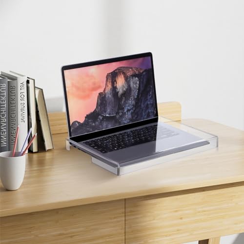 DOITOOL Clear Acrylic Keyboard Cover Protector Anti-Cat, 14 in Laptop Keyboard Dust Cover Computer Transparent Mechanical Laptop Protector Case, 13.8x9.8x0.6 inch - size: 35.00X25.00X3.00CM