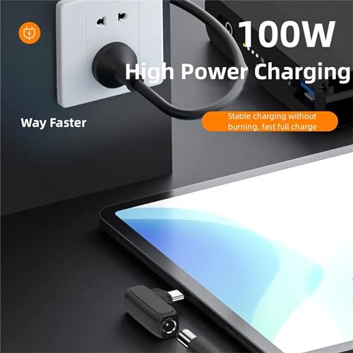 DAGIJIRD Laptop Charging Adapter DC 5.5x2.1mm to PD USB C Converter 100W PD Power Charger Connector Tip