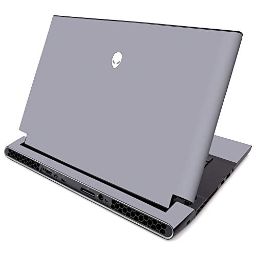 MightySkins Skin for Alienware M15 R2 (2019) - Solid Gray | Protective, Durable, and Unique Vinyl Decal Wrap Cover | Easy to Apply, Remove, and Change Styles | Made in The USA (ALWM15R219-Solid Gray) - color: Solid Gray